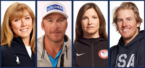 USA Alpine Ski Team, 20 members highlighted by Bode Miller, Ted Ligety, Julia Mancuso, and Mikaela Shiffrin.